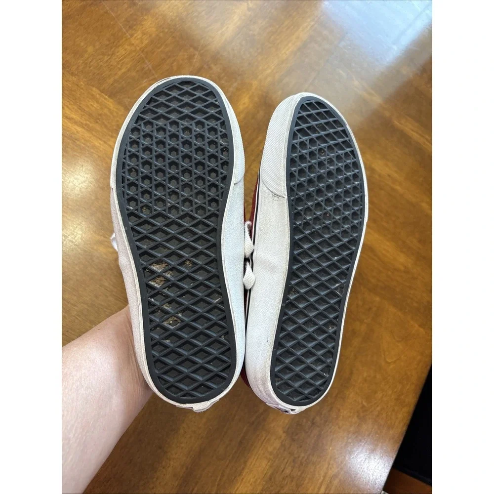 VANS Glitter Red Men's 4.5 Women's 6 Lace Up Shoes